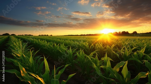 harvest corn field iowa © PikePicture