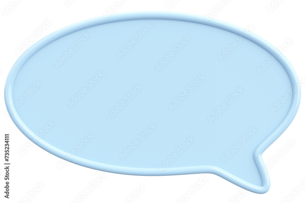 Speech Bubble. Text Box. 3D Illustration. Speech Bubble. Text Box. 3D Illustration.