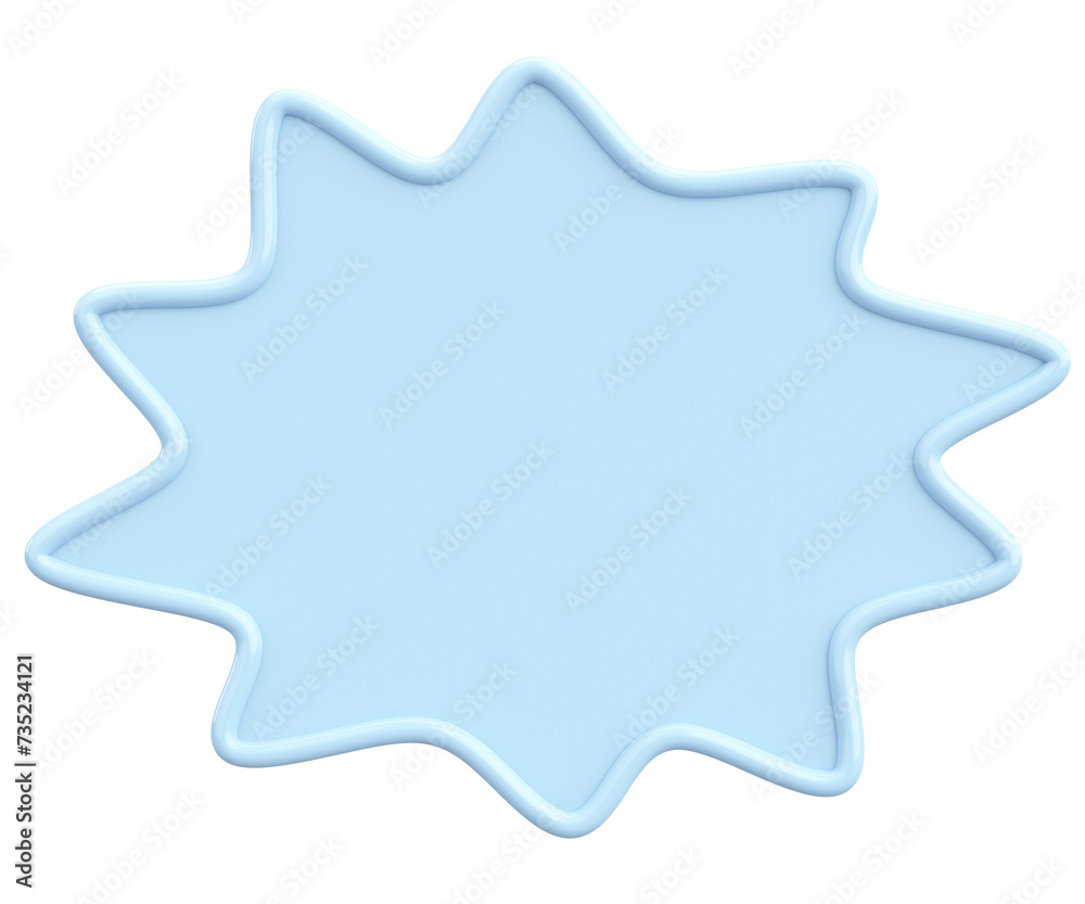 Speech Bubble. Text Box. 3D Illustration. Speech Bubble. Text Box. 3D Illustration.