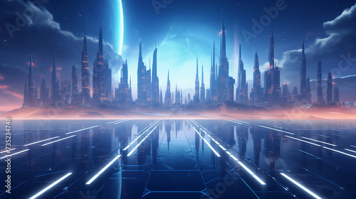 Futuristic Digital Backgrounds Painting the Future