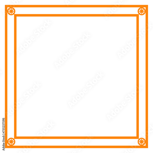 Graphic color border, frame, shape
