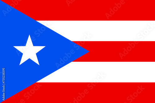 Free Download Puerto Rico flag in official colors and proportion correctly vector - GFXLoad