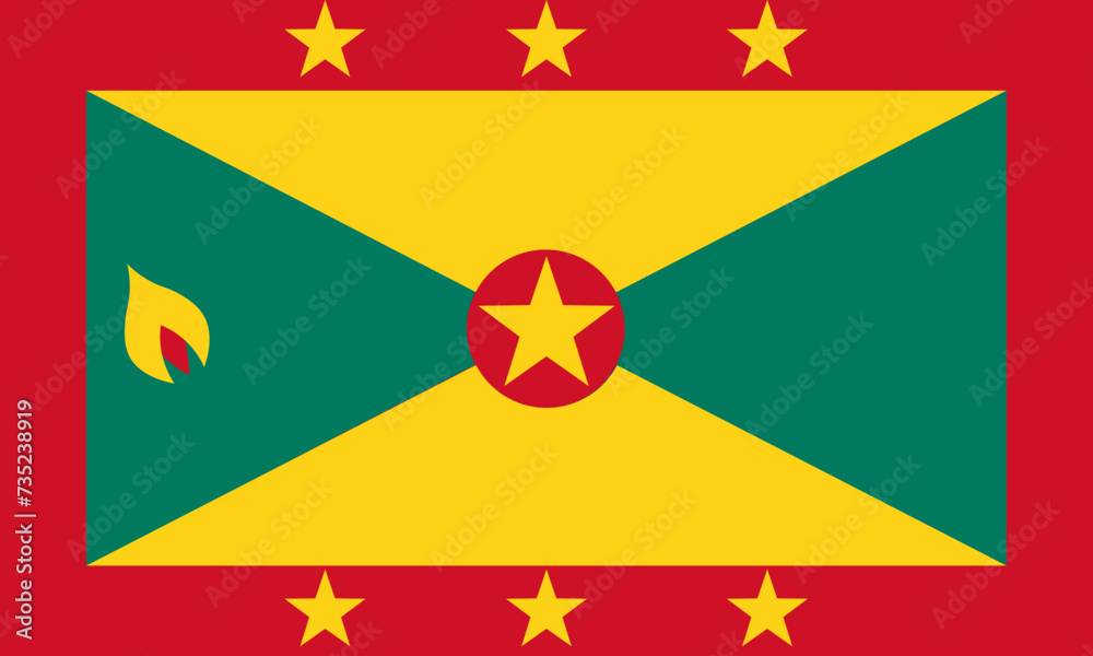 Vincent and the Grenadines flag in official colors and proportion correctly vector eps Vincent and the Grenadines flag in official colors and proportion correctly vector eps