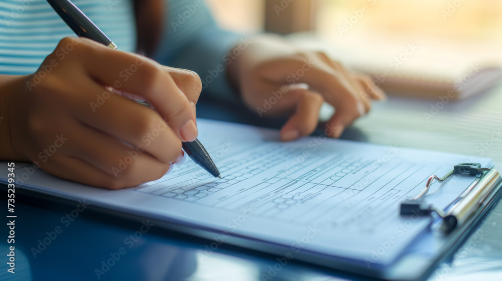 close-up of individuals at a table during a document signing process. close-up of individuals at a table during a document signing process.