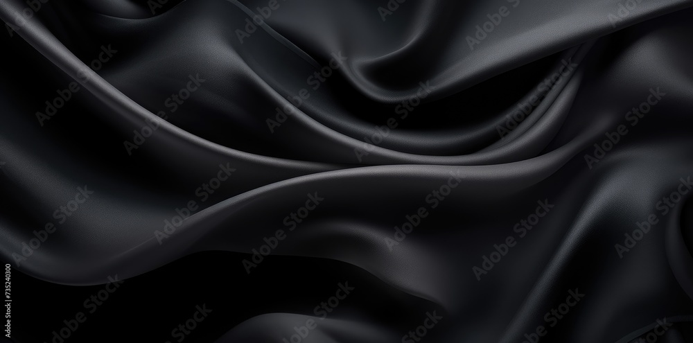 A photograph showcasing a black background featuring a visually interesting wavy pattern.