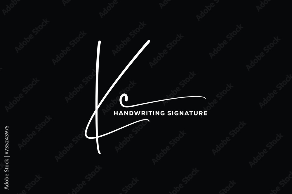 KC initials Handwriting signature logo. KC Hand drawn Calligraphy lettering Vector. KC letter real estate, beauty, photography letter logo design. KC initials Handwriting signature logo. KC Hand drawn Calligraphy lettering Vector. KC letter real estate, beauty, photography letter logo design.