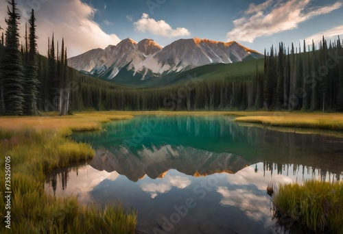 lake in the mountains