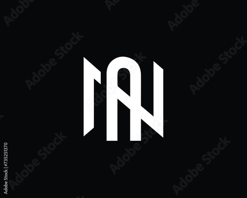 Creative Minimalist Letter NA Logo Design, NA Monogram
