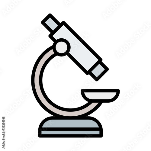 Microscope Line Filled Icon