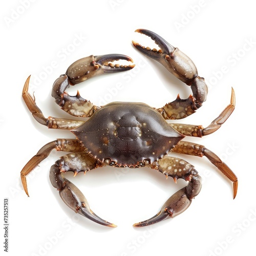 closeup Crab on white background