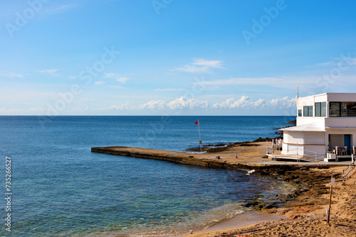 Cuadro en lienzo the beach of Santa Maria di Leuca Italy