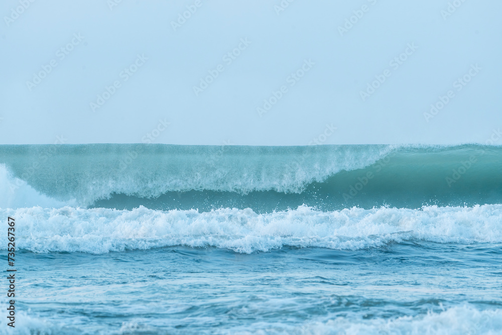 wave breaking on the shore wave breaking on the shore