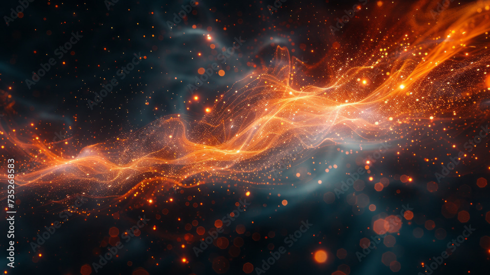 Obraz premium Abstract network and data speed ,generative ai