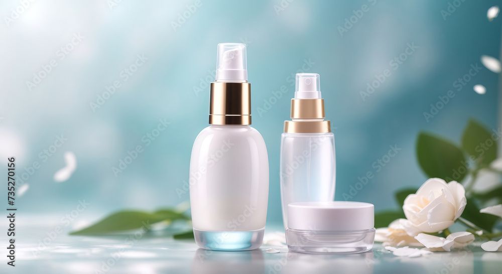 cosmetic makeup bottle lotion serum cream produc