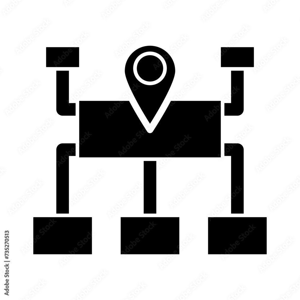 Sitemap Glyph Icon Sitemap Glyph Icon
