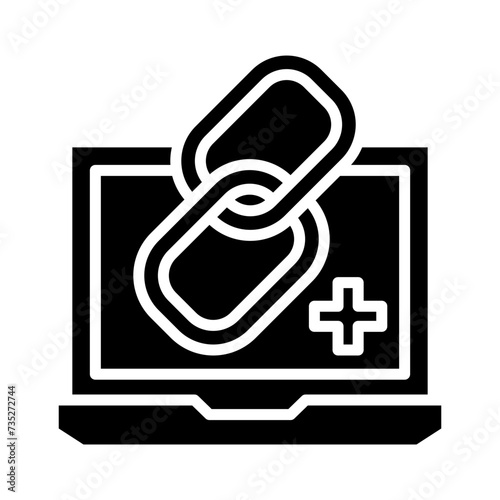 Link Building Glyph Icon