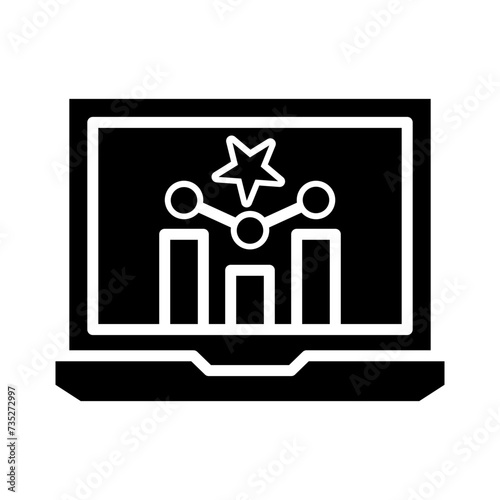 Keyword Ranking Glyph Icon