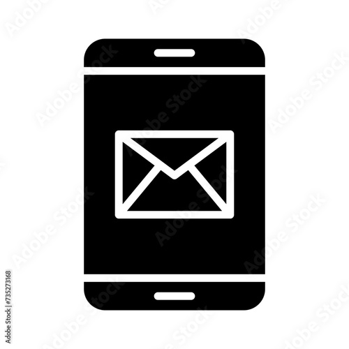 Mobile Marketing Glyph Icon