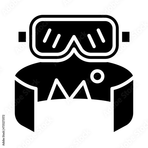 Virtual Tour Glyph Icon