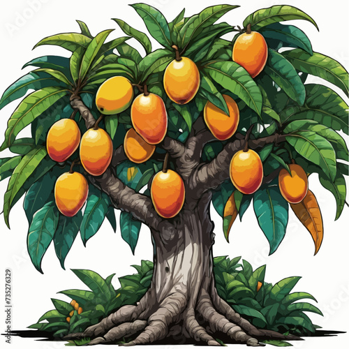oranges on tree