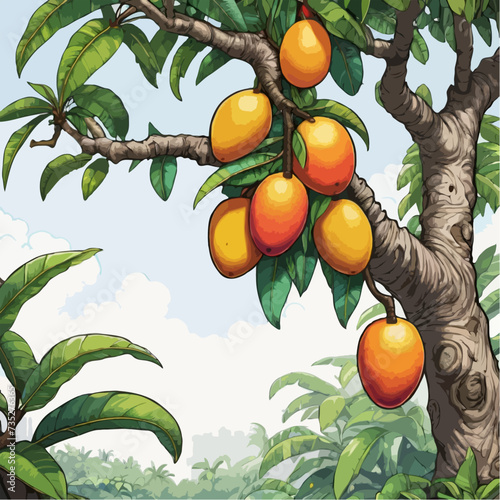 oranges on tree