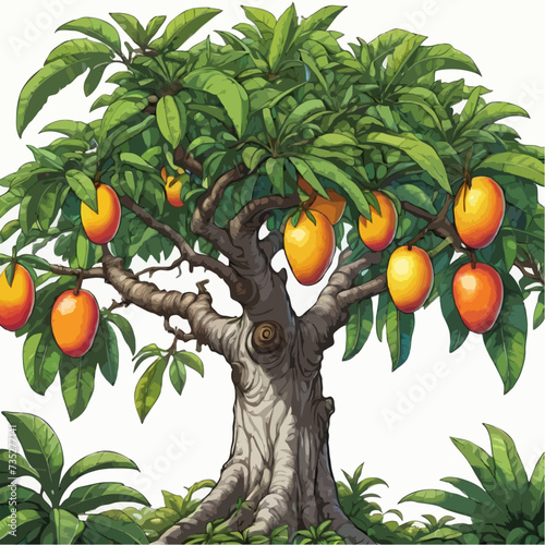 orange tree with fruits