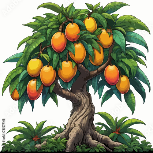 oranges on tree