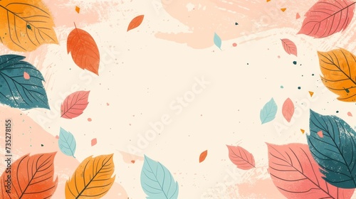 watercolor autumn background 