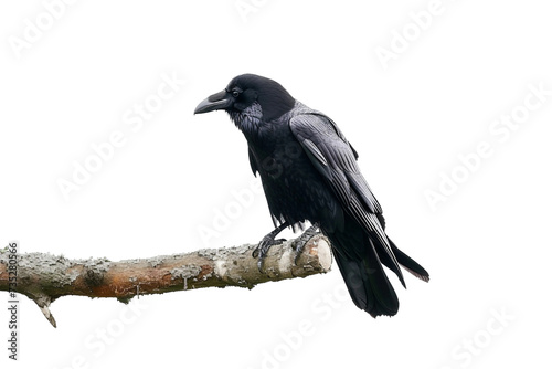 Glance Aside Crow on Transparent Background  PNG