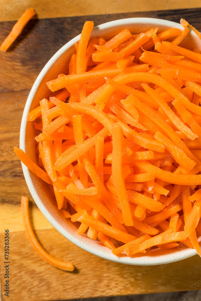 Organic Raw Shredded Carrot Shreds Organic Raw Shredded Carrot Shreds