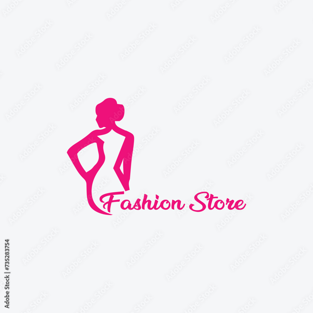 women and men fashion store logo design vector women and men fashion store logo design vector