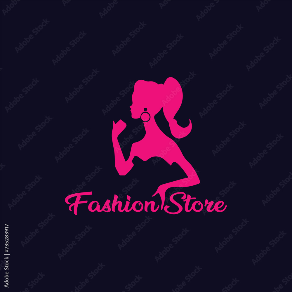 women and men fashion store logo design vector women and men fashion store logo design vector