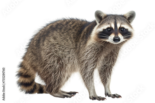 The Standing Raccoon on Transparent Background, PNG © Khaqan