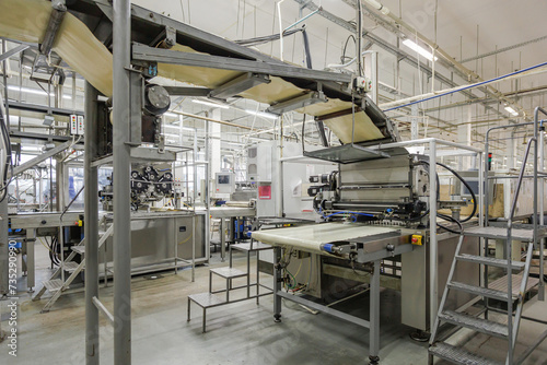 Processing line at a confectionery factory.