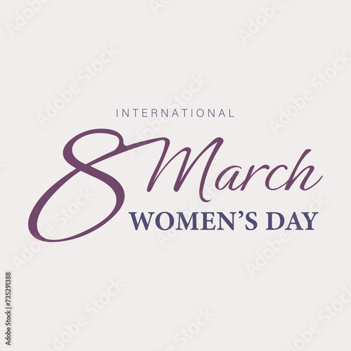 Poster or banner with Women's day. 8 March. Special offer discount. Background for 8 march. Happy Women's day header or voucher template.