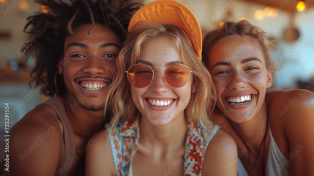 A group of diverse beautiful men and women assistants having fun at the office,generative ai A group of diverse beautiful men and women assistants having fun at the office,generative ai