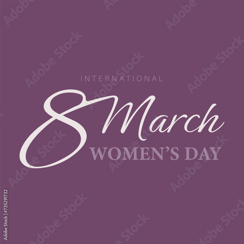  Poster or banner with Women's day. 8 March. Special offer discount. Background for 8 march. Happy Women's day header or voucher template.