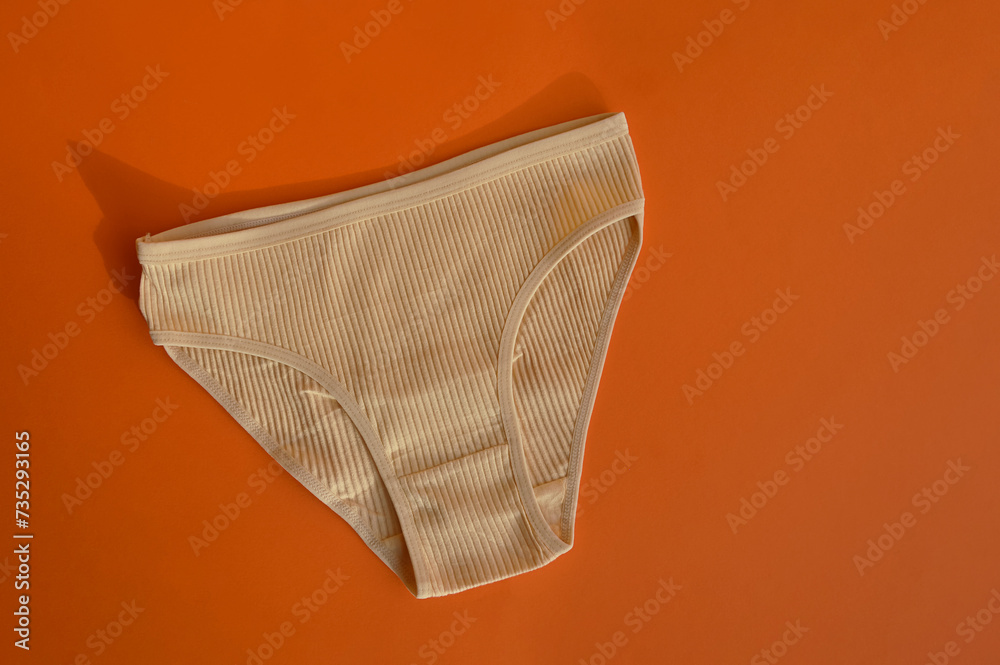 women's underwear, cotton briefs, comfortable clothes made of natural materials, wardrobe. background for the design. women's underwear, cotton briefs, comfortable clothes made of natural materials, wardrobe. background for the design.
