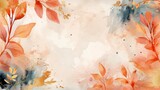 watercolor autumn background