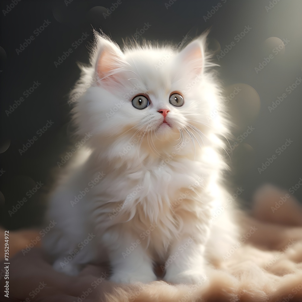 beautiful white persian cat generative ai beautiful white persian cat generative ai