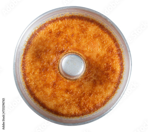 Milk pudding isolated with transparent background png