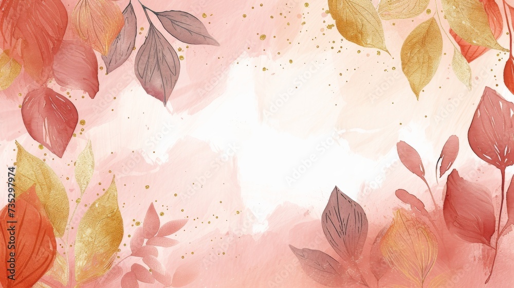 watercolor autumn background watercolor autumn background
