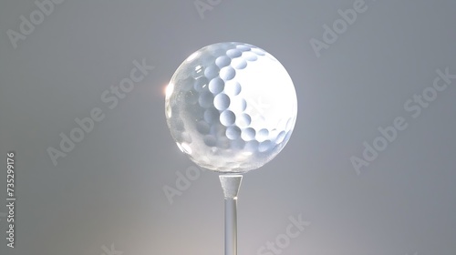 Generative AI : Close up of golf ball on tee