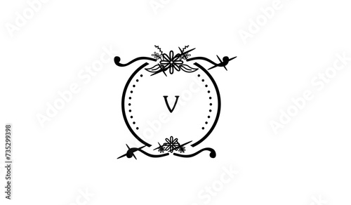 Luxury worm in the apple Alphabetical Logo
