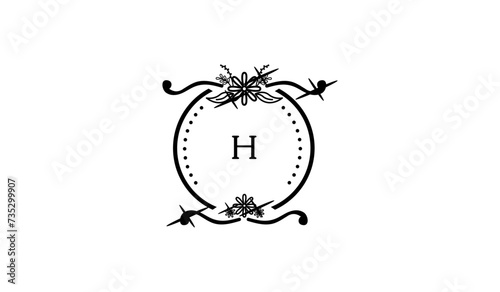 Luxury worm in the apple Alphabetical Logo