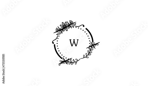 Luxury Classical Small leaf Alphabetical Logo