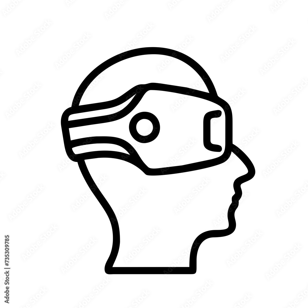 Augmented and virtual reality, Metaverse line icon, VR, Virtual reality, Game, Futuristic Cyber and metaverse, Generative AI Augmented and virtual reality, Metaverse line icon, VR, Virtual reality, Game, Futuristic Cyber and metaverse, Generative AI