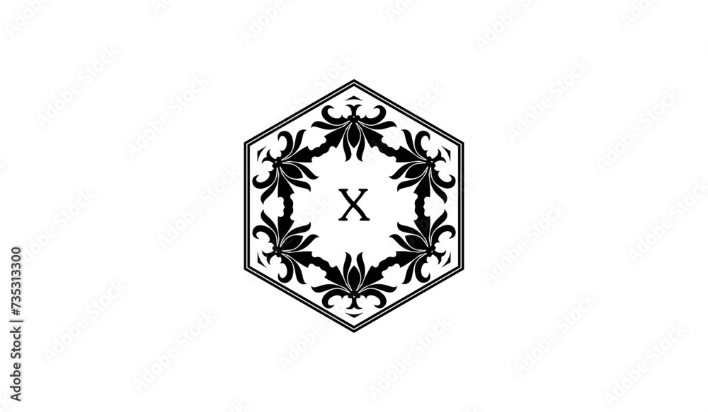 Luxury Round Frame Alphabetical Logo Luxury Round Frame Alphabetical Logo