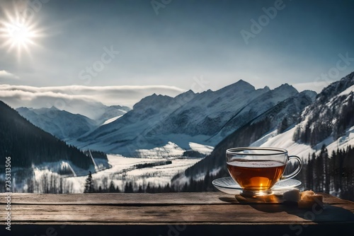 cup of tea on the mountain