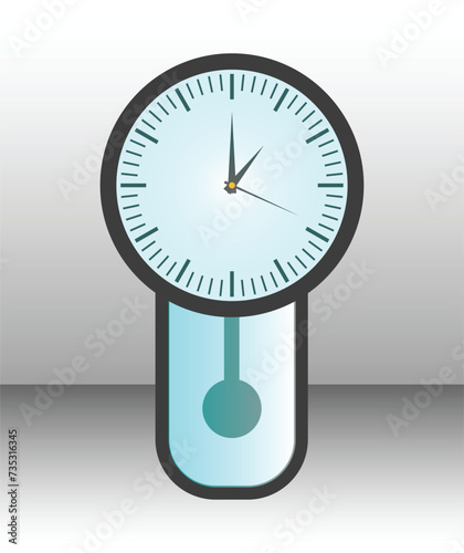 Wall clock design, Beautiful wall clock design, Realistic Black and White wall clock.